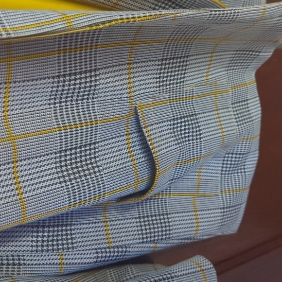 New with Tags Alison Andrews Plus Black, White & Gray Stripe Blazer Size 1X - Picture 6 of 8